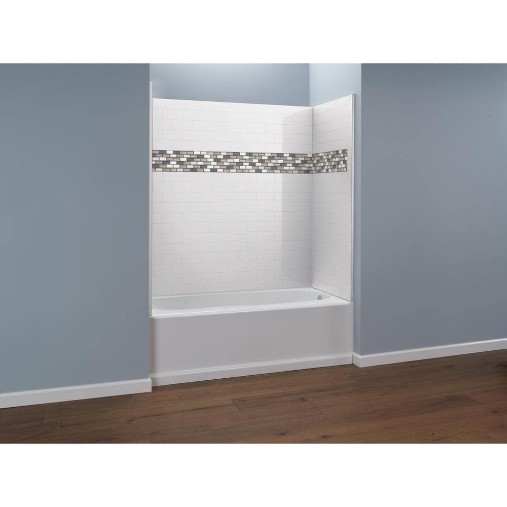 Classic 400 60 in. Right Drain Rectangular Alcove Bathtub in High Gloss White