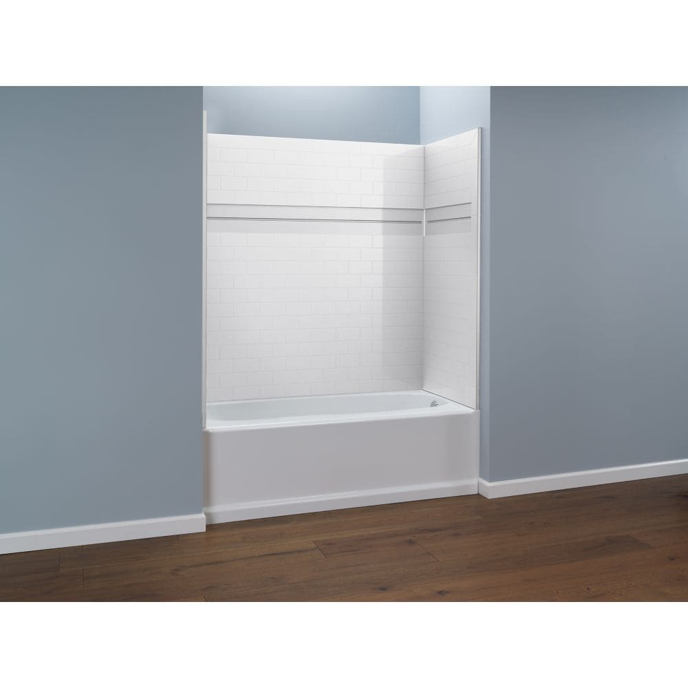 Classic 400 60 in. Right Drain Rectangular Alcove Bathtub in High Gloss White