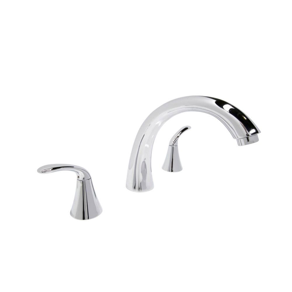 Note Series 2-Handle Deck-Mount Roman Tub Faucet in Polished Chrome