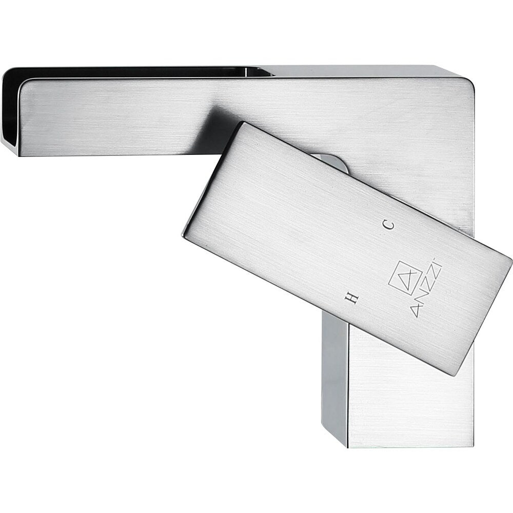 Zhona Series Single Hole Single-Handle Low-Arc Bathroom Faucet in Brushed Nickel