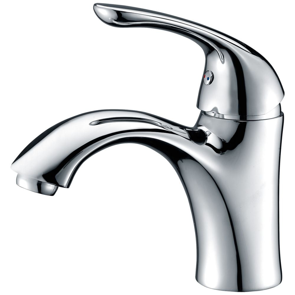 Clavier Series Single Hole Single-Handle Mid-Arc Bathroom Faucet in Polished Chrome