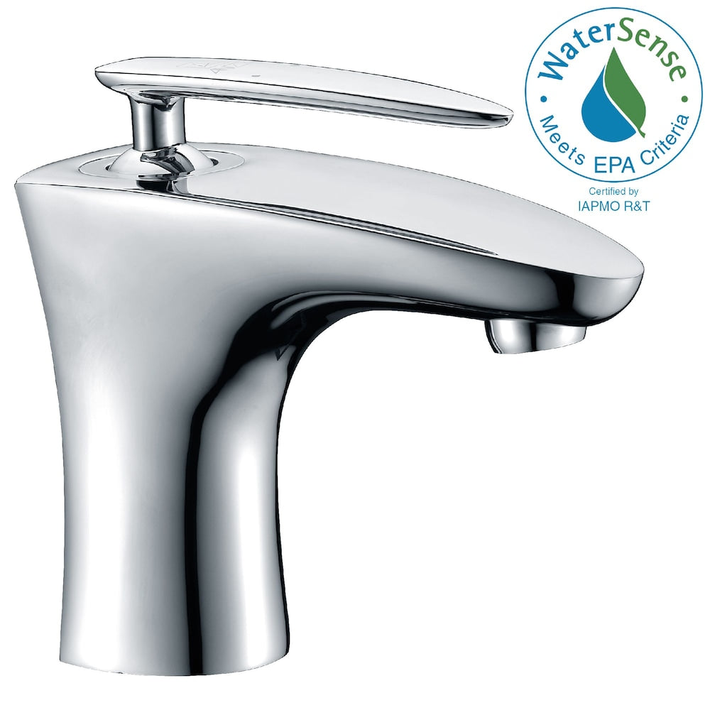 Tone Series Single Hole Single-Handle Low-Arc Bathroom Faucet in Polished Chrome
