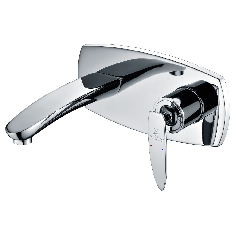 Voce Series Single-Handle Wall Mount Bathroom Faucet in Polished Chrome