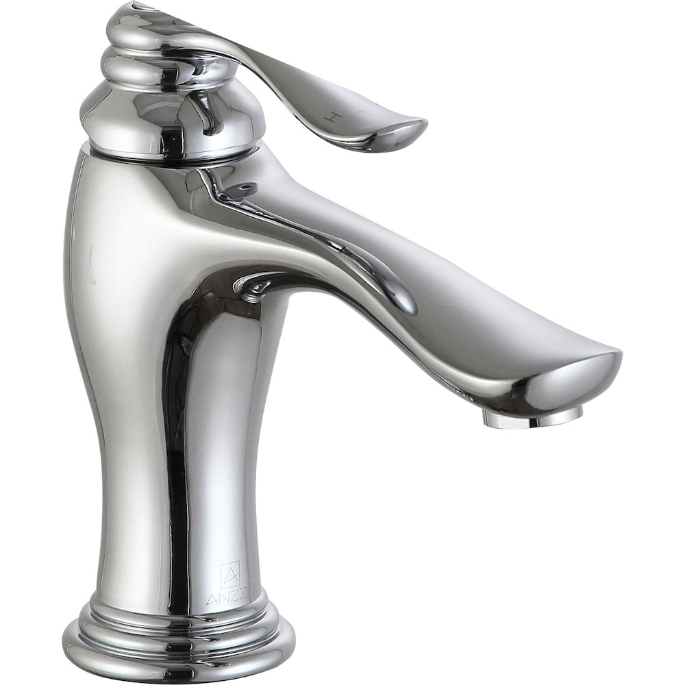 Anfore Single Hole Single Handle Bathroom Faucet in Polished Chrome