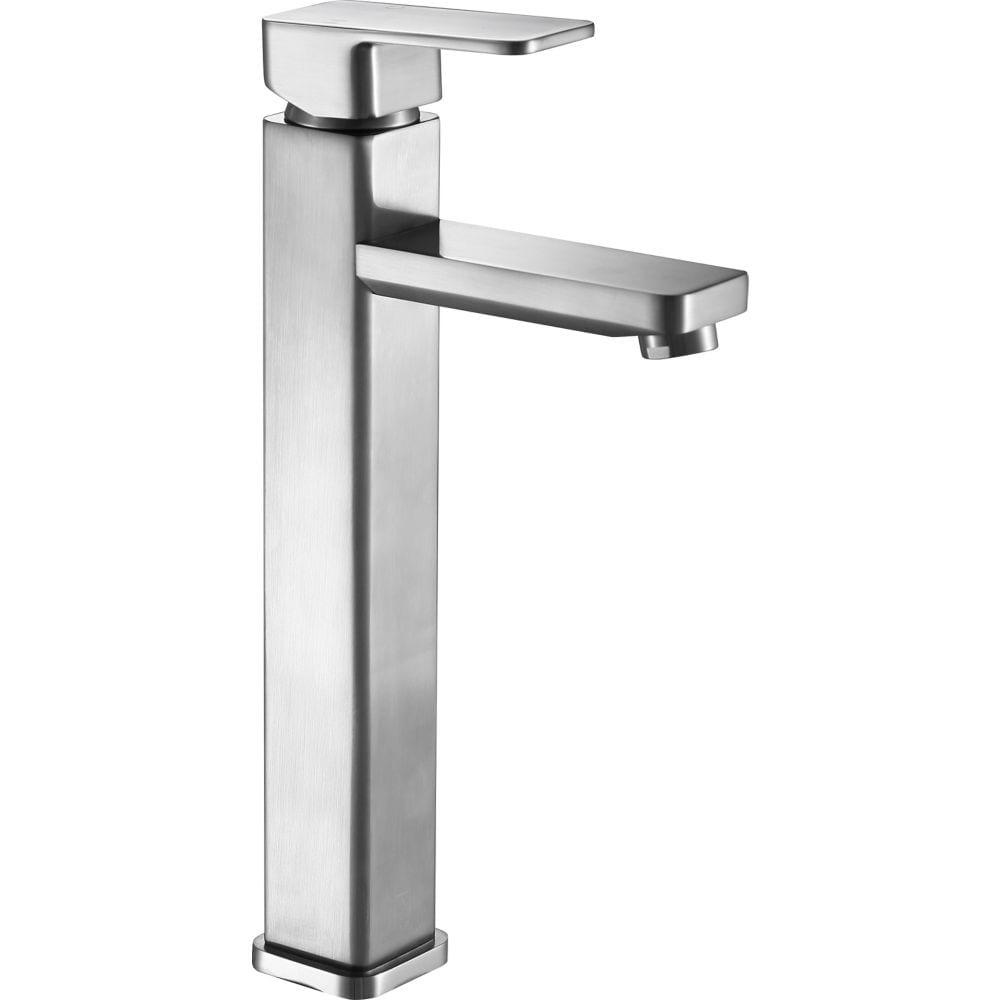 Nettuno Single Handle Vessel Sink Bathroom Faucet in Brushed Nickel