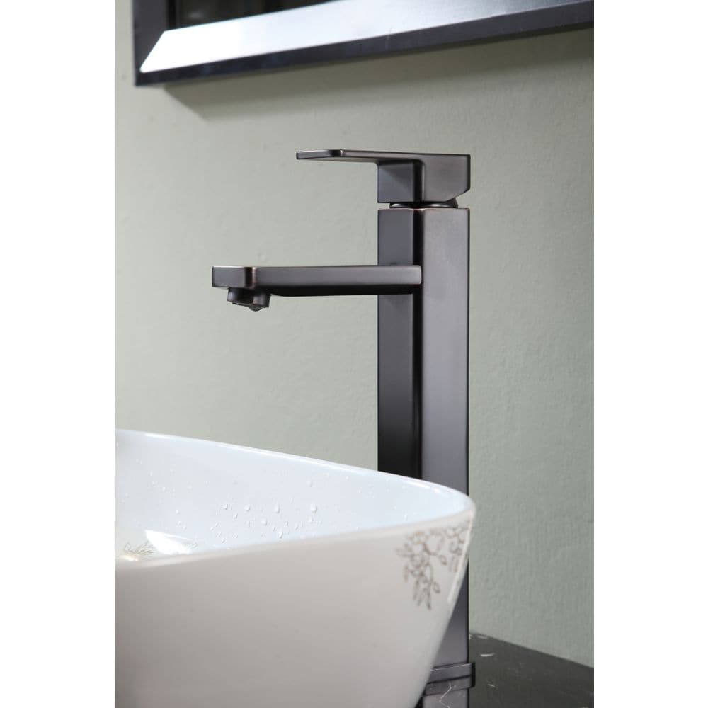 Nettuno Single Handle Vessel Sink Bathroom Faucet in Oil Rubbed Bronze