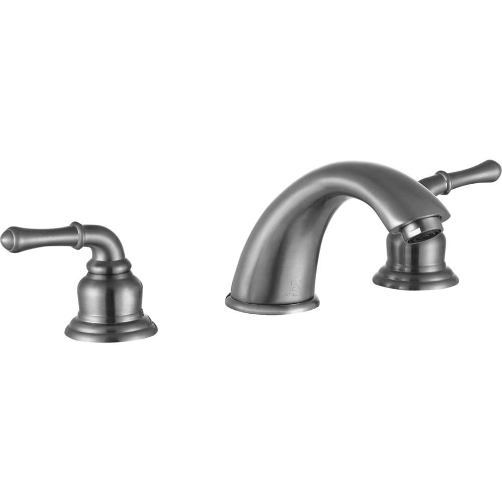 Robinet de salle de bain Princess de 8 pouces à 2 poignées en nickel brossé