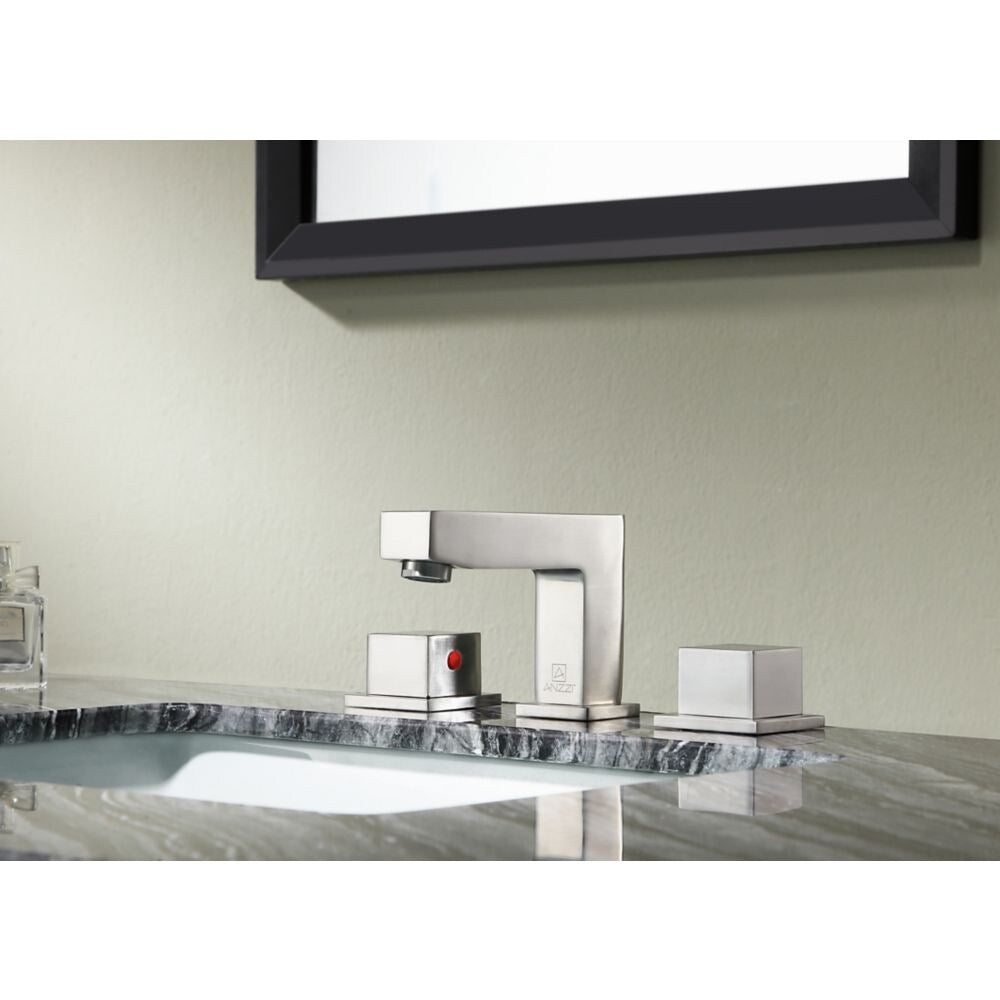 Bonette 8-inch Widespread 2-Handle Bathroom Faucet in Brushed Nickel