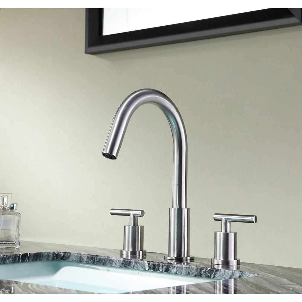 Roman 8-inch Widespread 2-Handle Bathroom Faucet in Brushed Nickel