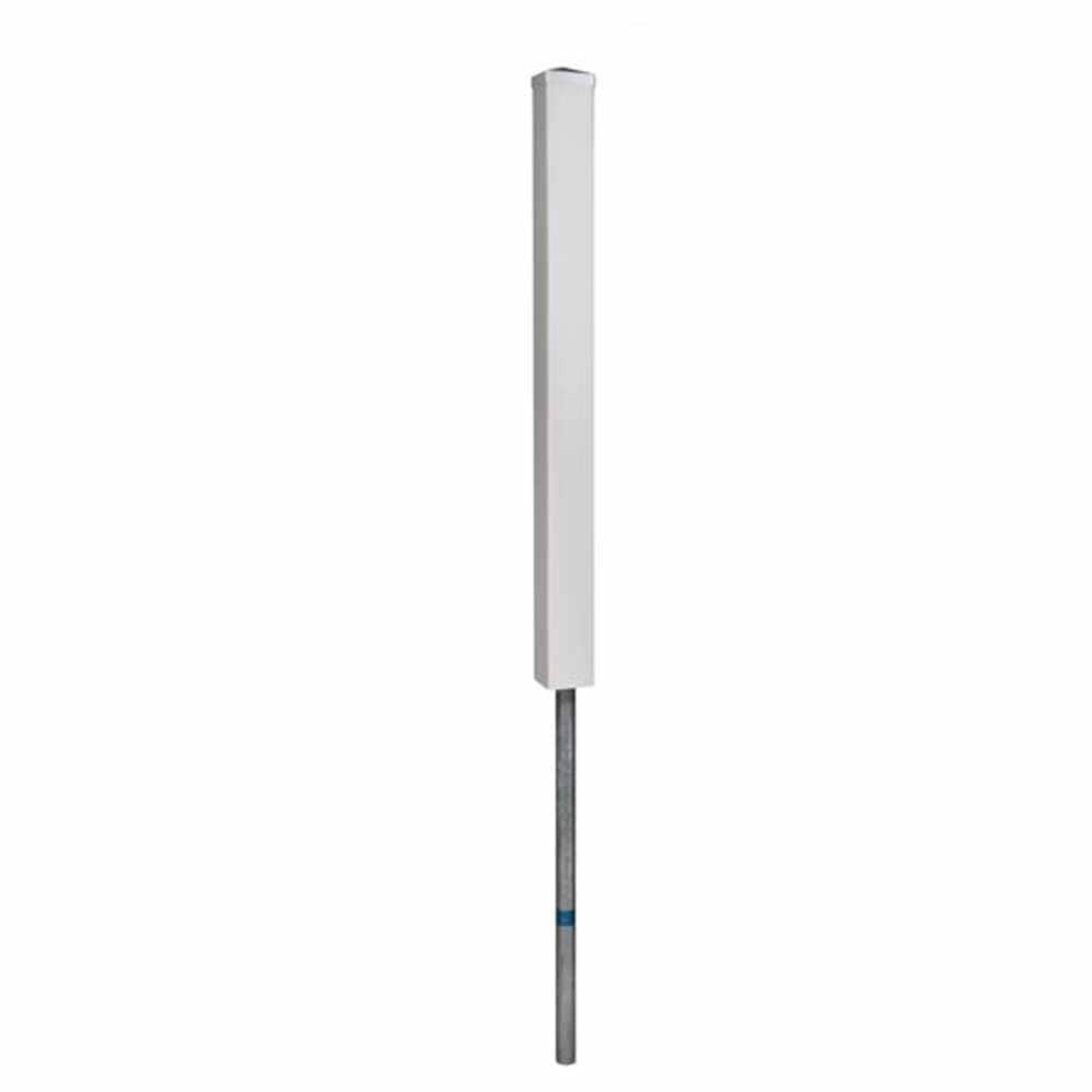 4-inch x 4-inch x 4 ft. No-Dig Vinyl Fence Post Kit