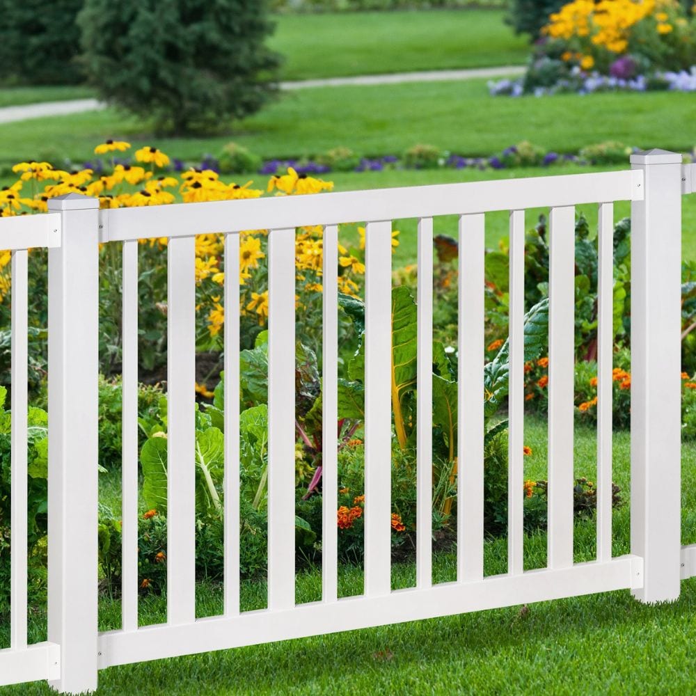 Sturbridge 4 ft. H x 6 ft. W No-Dig Vinyl Fence Panel Kit with Post