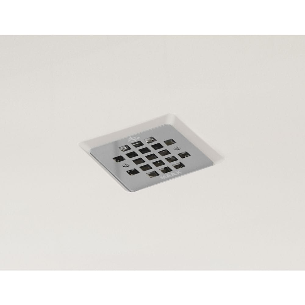 Square Drain Grid in Chrome