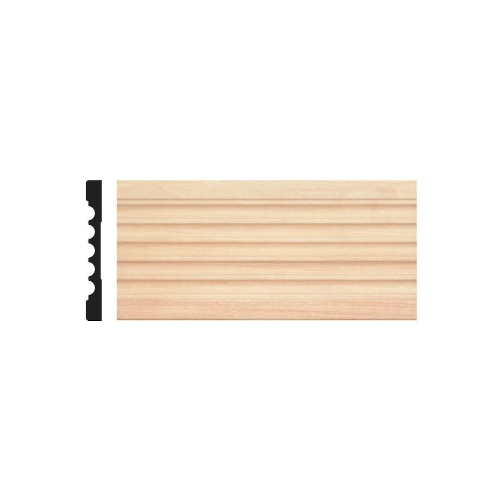 1/2-inch x 4-inch x 7-inch Unfinished Paintable Hardwood Decorative Basswood Casing in Tan
