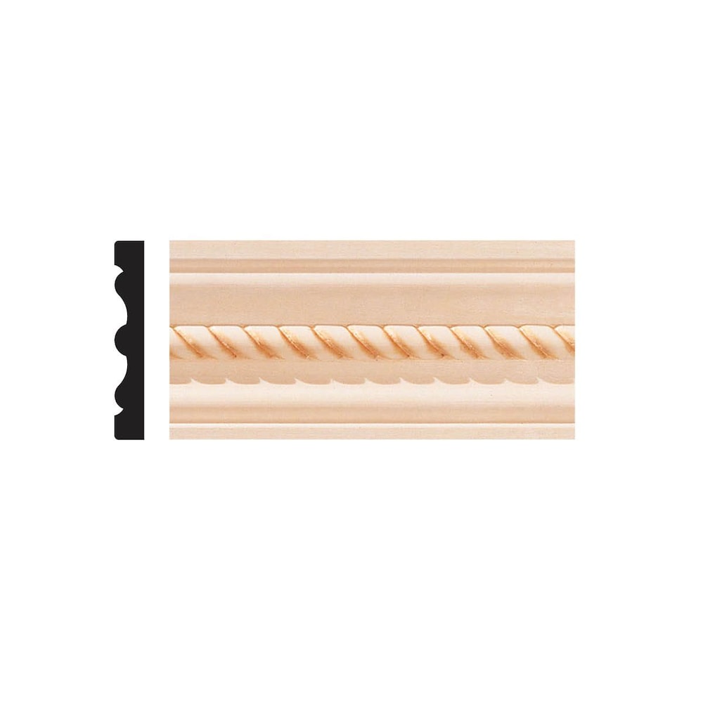 1/2-inch x 3-inch x 7-inch Unfinished Paintable Hardwood Decorative Basswood Casing in Tan