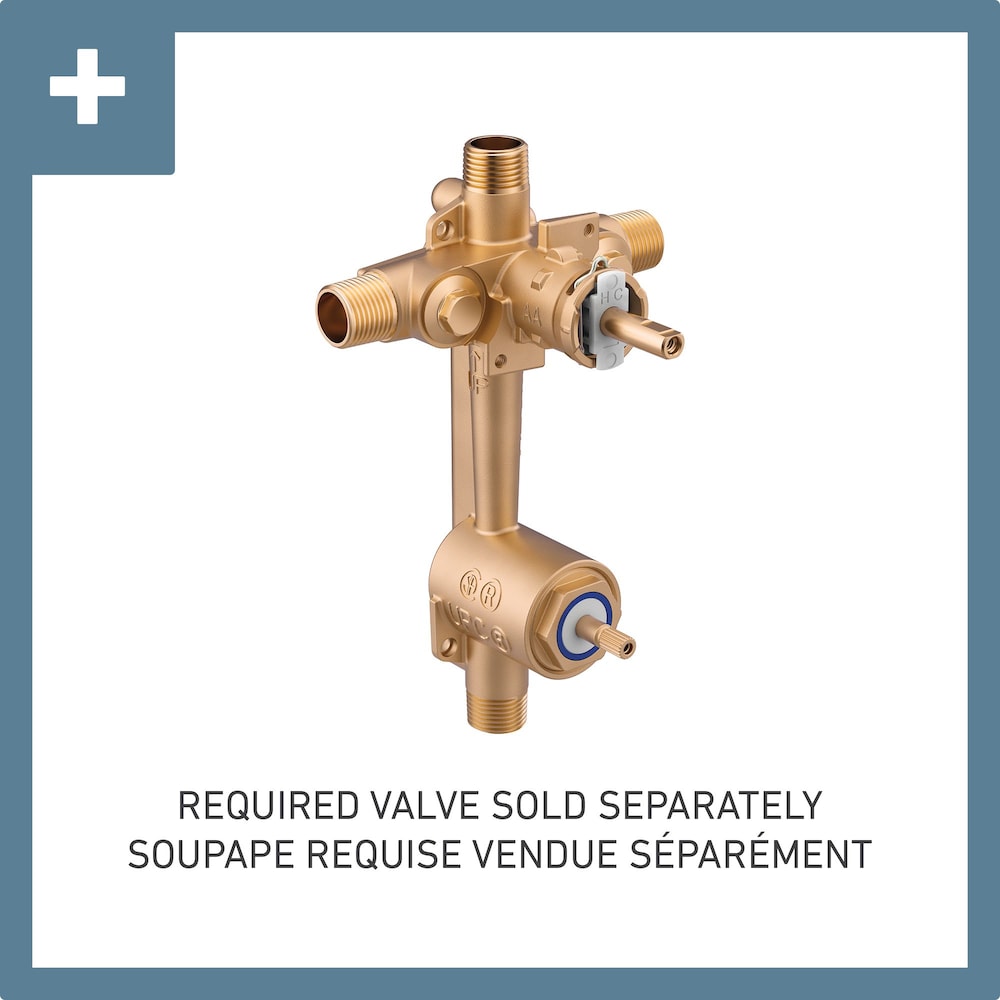 Align Posi-Temp Bathtub Shower Faucet In Chrome (Valve Not Included)