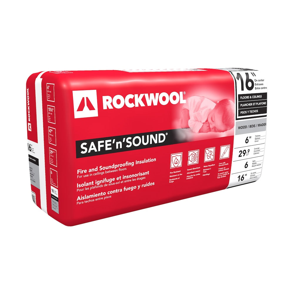 6" Safe 'n' Sound 16 inch O.C. For Floors & Ceilings