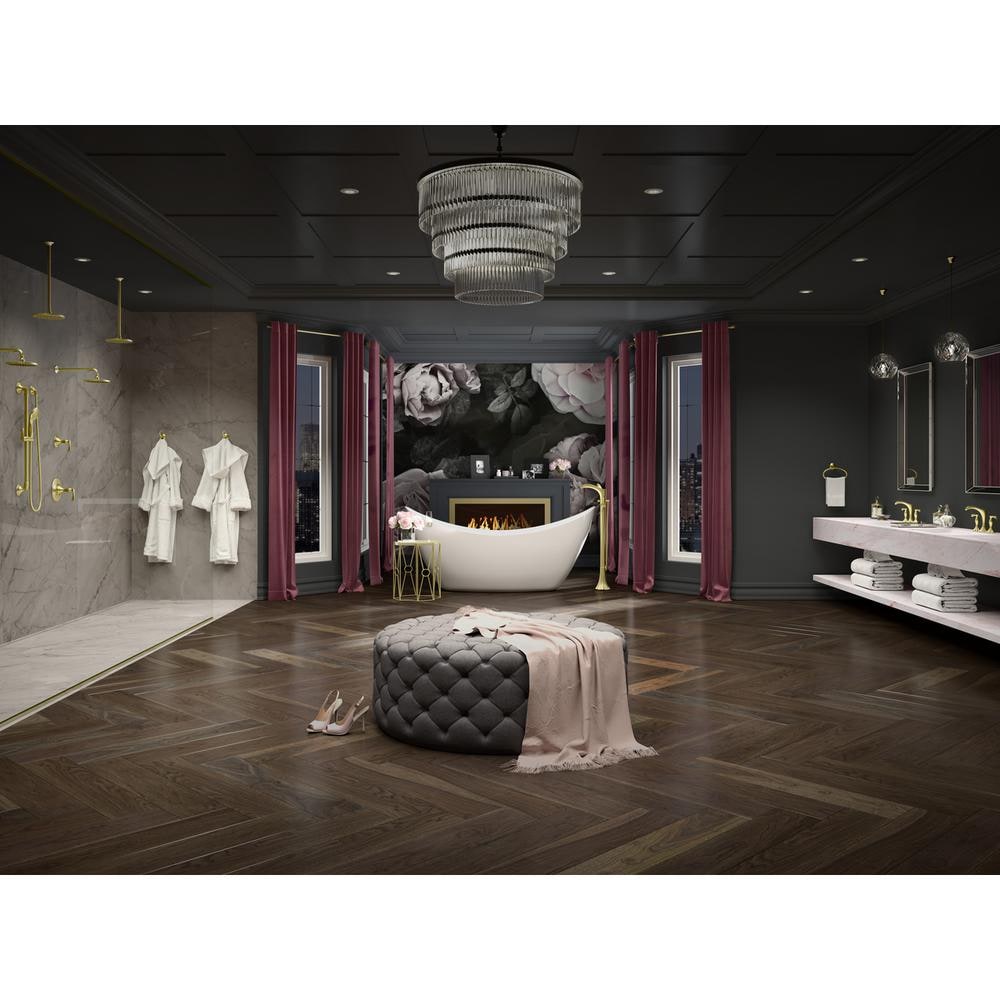 Rhen 2-Handle 8-inch Widespread Brushed Gold Bathroom Sink Faucet/Tap