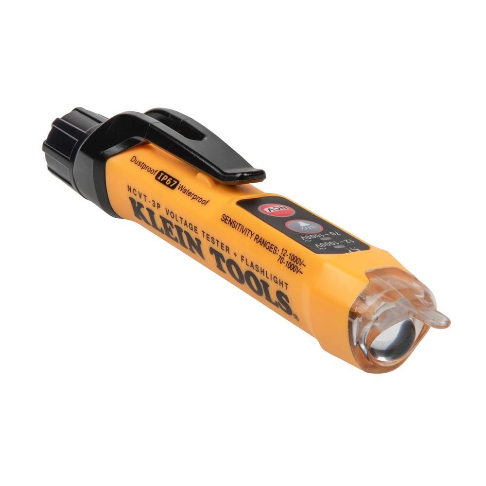 Testeur de tension sans contact à double plage avec lampe de poche, 12 - 1 000 V CA