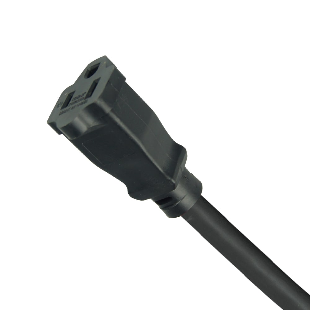 Rallonge pour travaux légers d'intérieur et d'extérieur de 8 pi, calibre 16, 13 A, noire