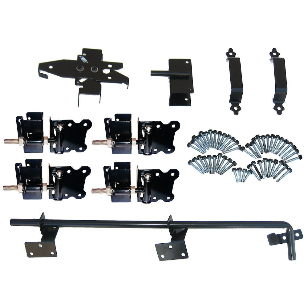 Horizons 8' x 6' Composite Double Gate Panel Kit w/Posts and Hardware Saddle Brown