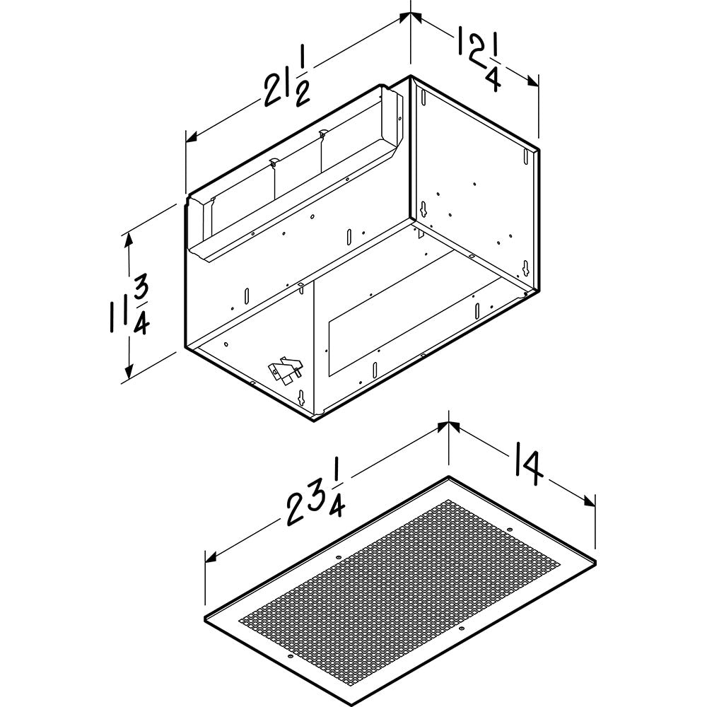 434 CFM, 2,3 Sones Commercial Ventilation Fan (for rooms up to 429 sq. ft.)