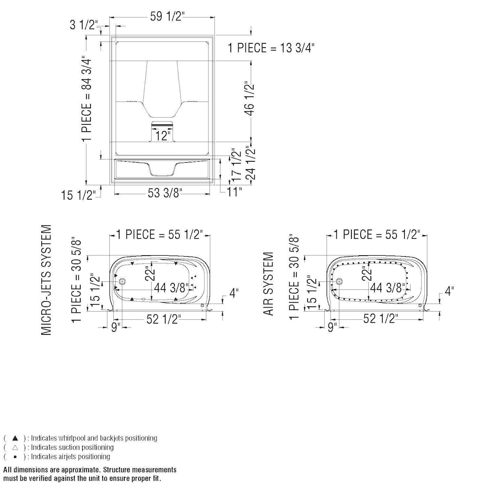 Aspen 60 in. L x 31 in. W x 85 in. H 1-Piece Acrylic Tub Shower Stall/Kit with Left Drain Bathtub, Tub Surround/Wall, Built-In Shelves & Roof Cap