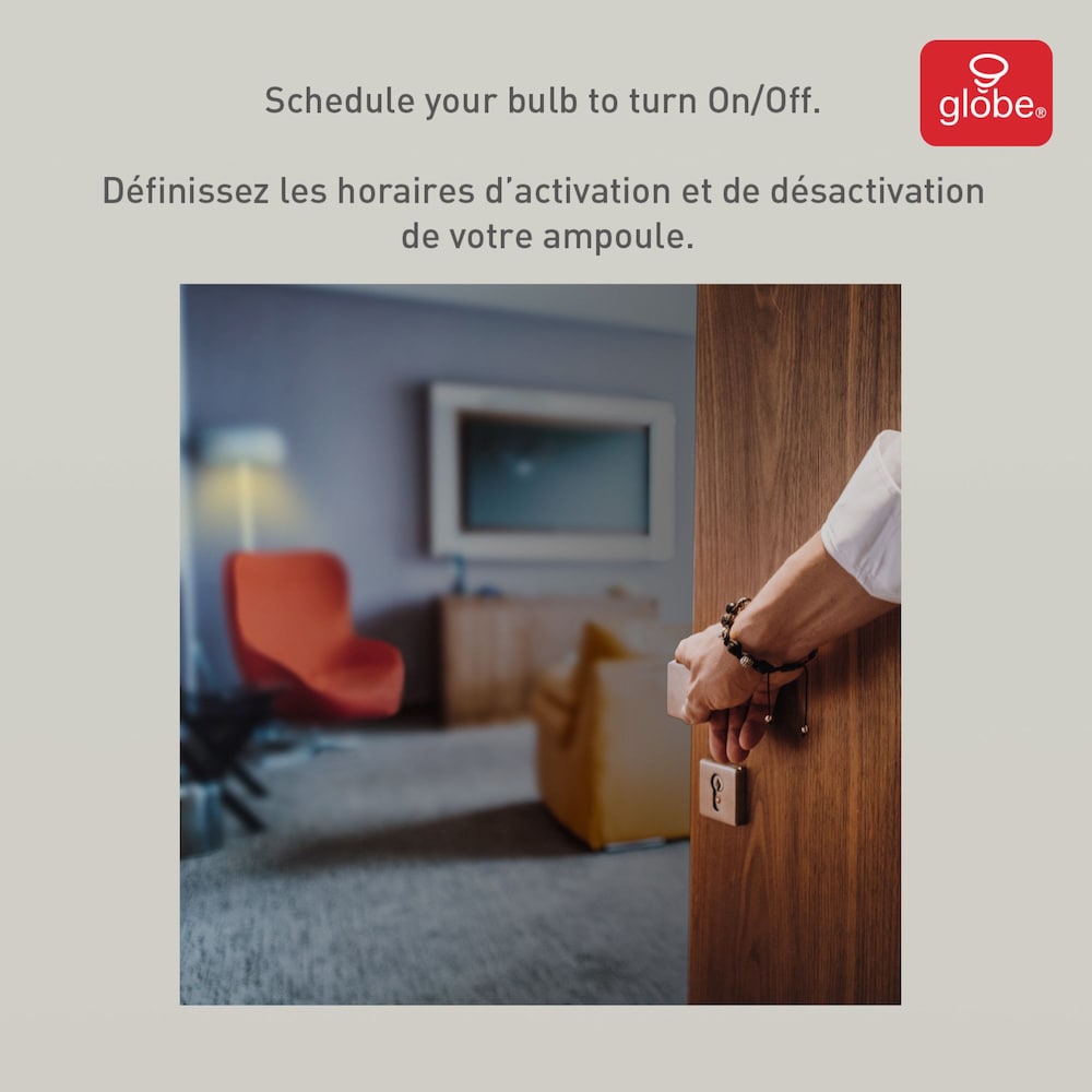 60 Watt Equivalent Wi-Fi Smart Dimmable LED Light Bulb, RGB Tunable and White