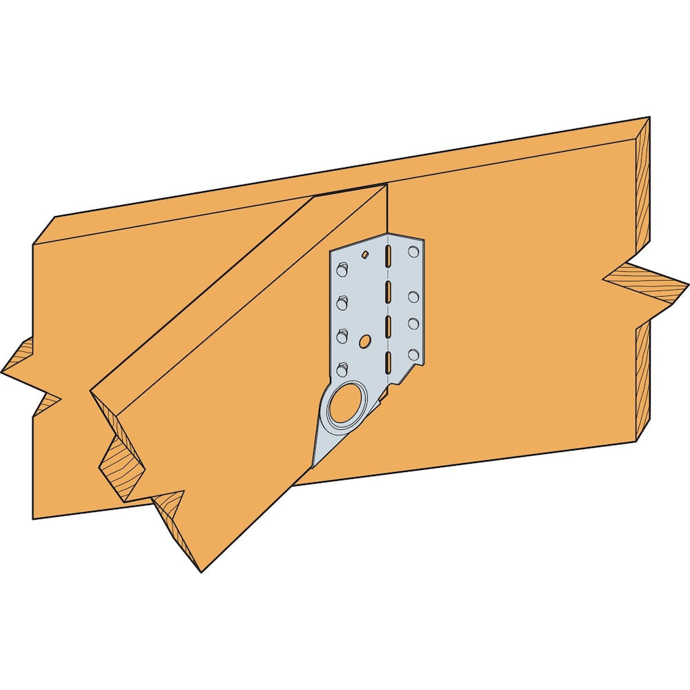 Support de cric inclinable/inclinable pour éclairage réglable à montage frontal LSSJ ZMAX pour 2x6, gauche