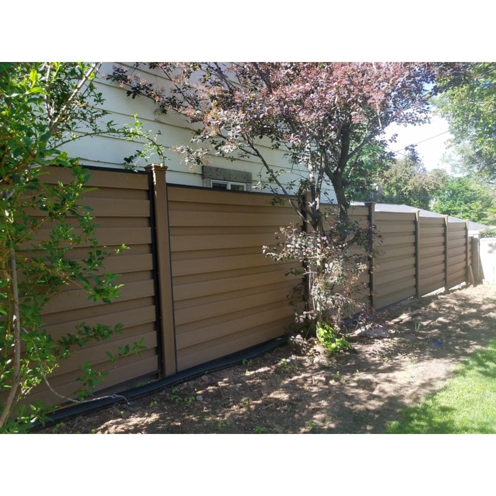 6 ft . X 8 ft. Trex Horizons Saddle Brown Fence Panel Kit 5-Pack