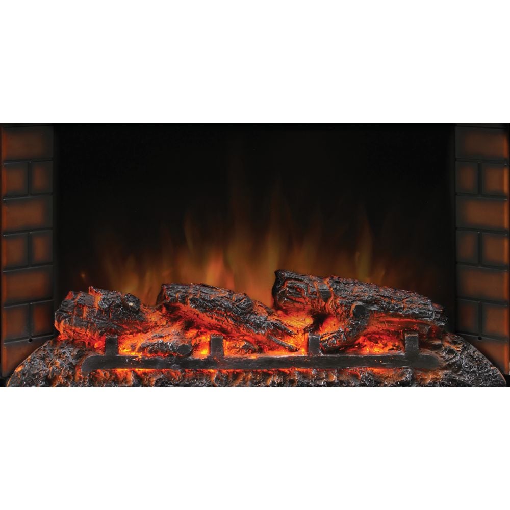 Foyer électrique multimédia infrarouge Wedgeport de 64 pouces au fini cerisier