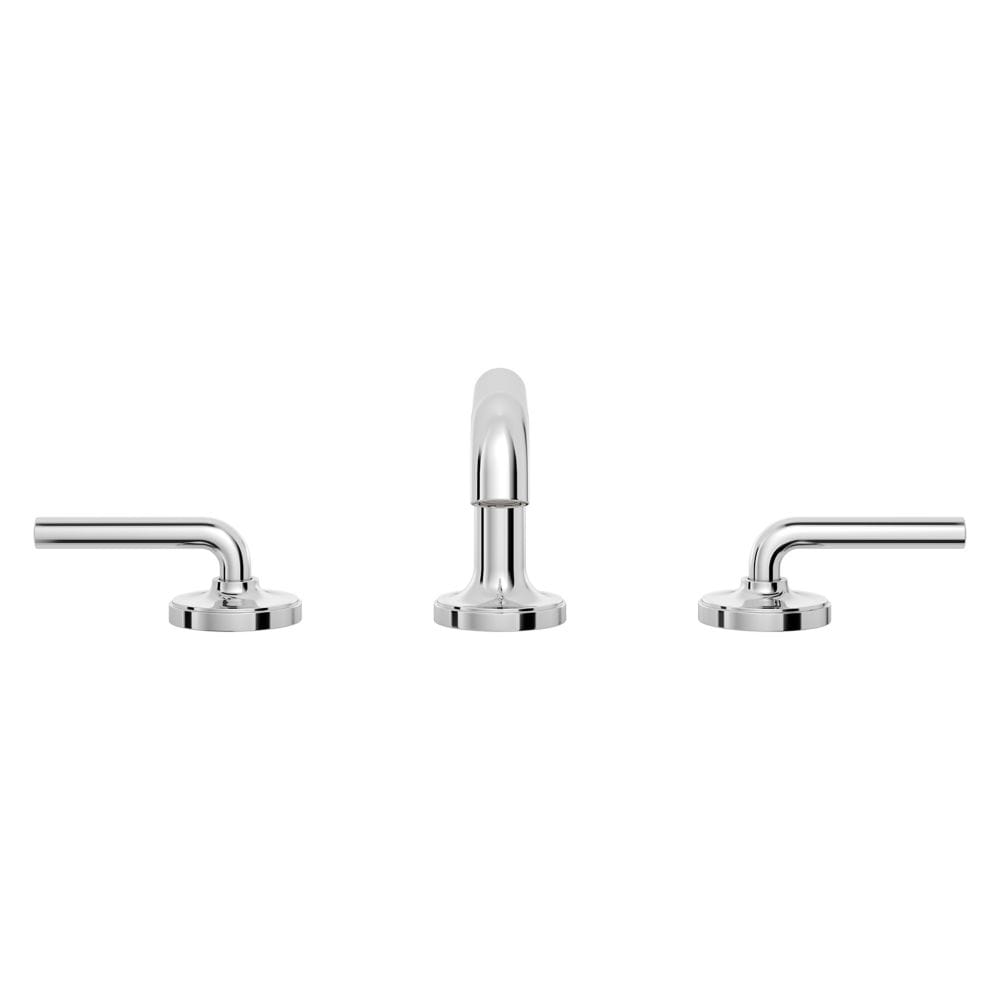 Robinet de lavabo de salle de bain Tenet à 2 poignées et à large bec de 8 pouces en chrome poli