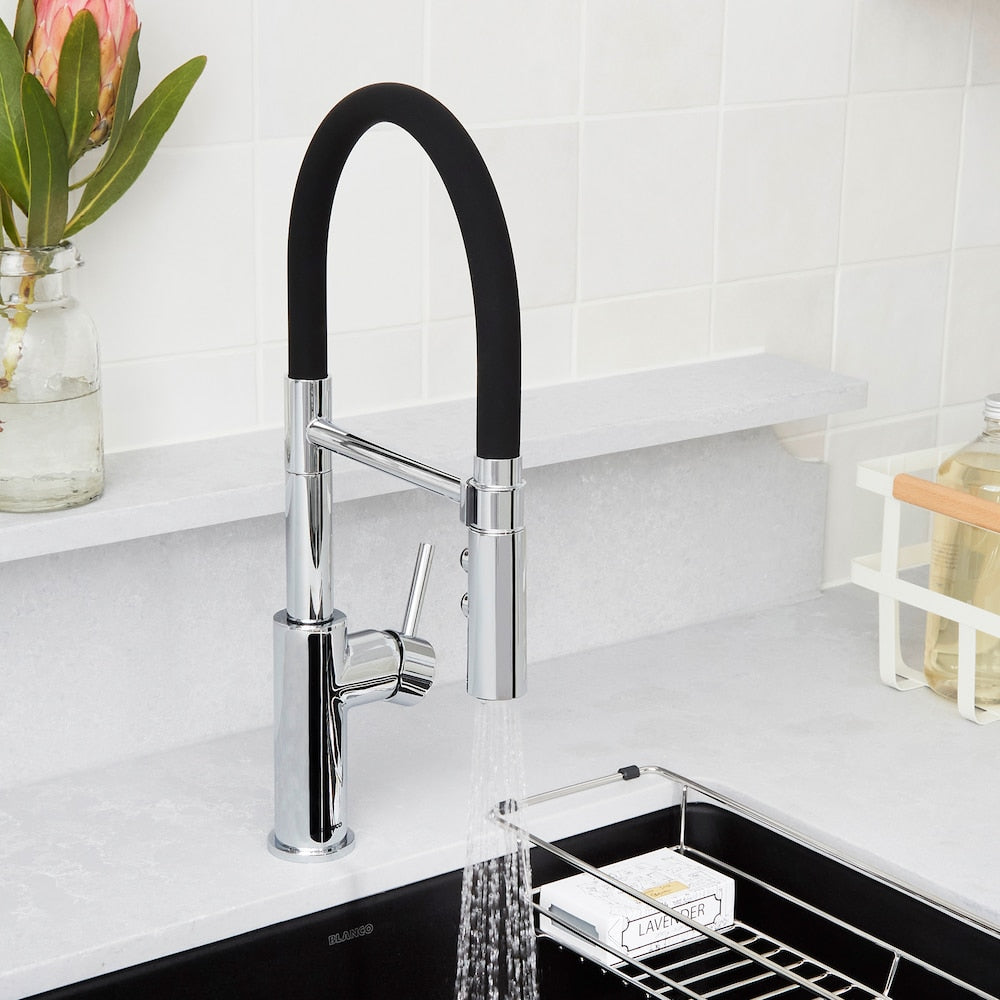 CATRIS FLEXO Semi-Pro Pull-Down Kitchen Faucet - Chrome