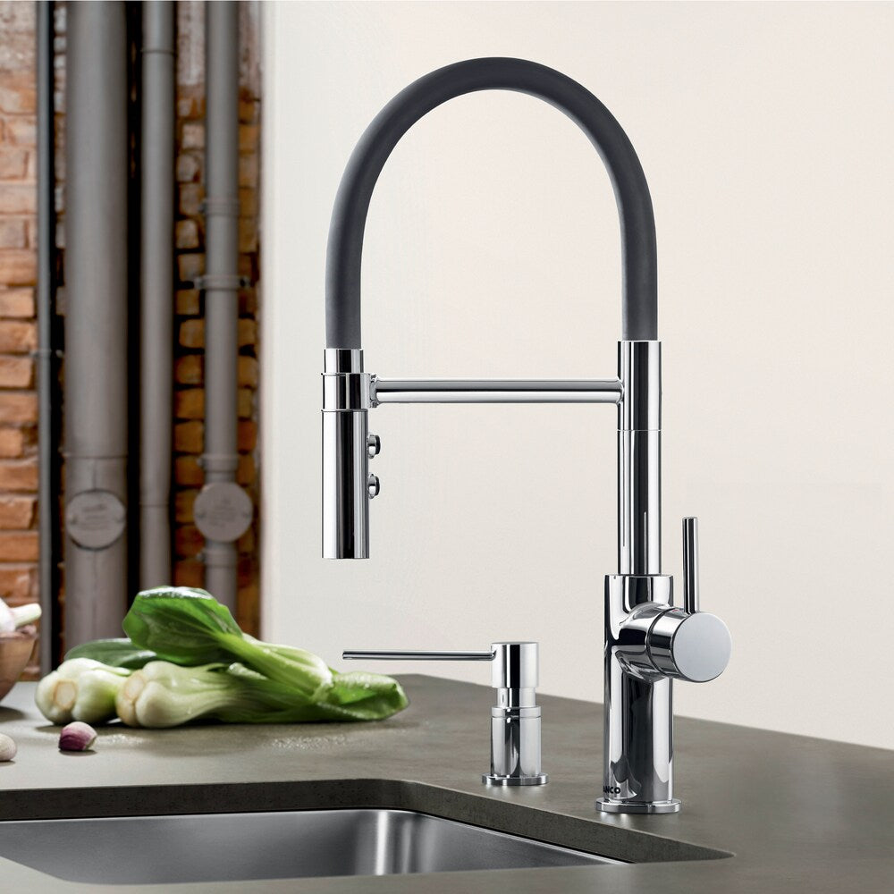 CATRIS FLEXO Semi-Pro Pull-Down Kitchen Faucet - Chrome