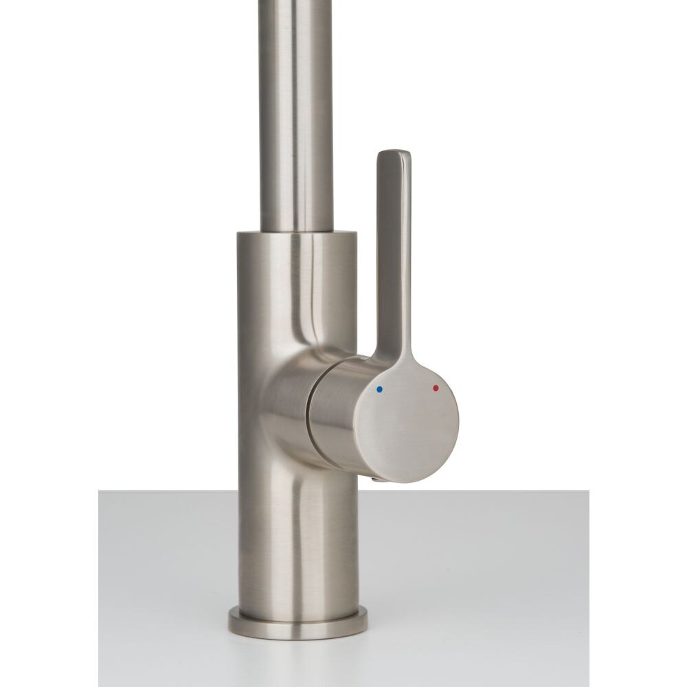 Aria Single-Handle Pull-Down Kitchen Faucet with Dual Spray in Brushed Nickel