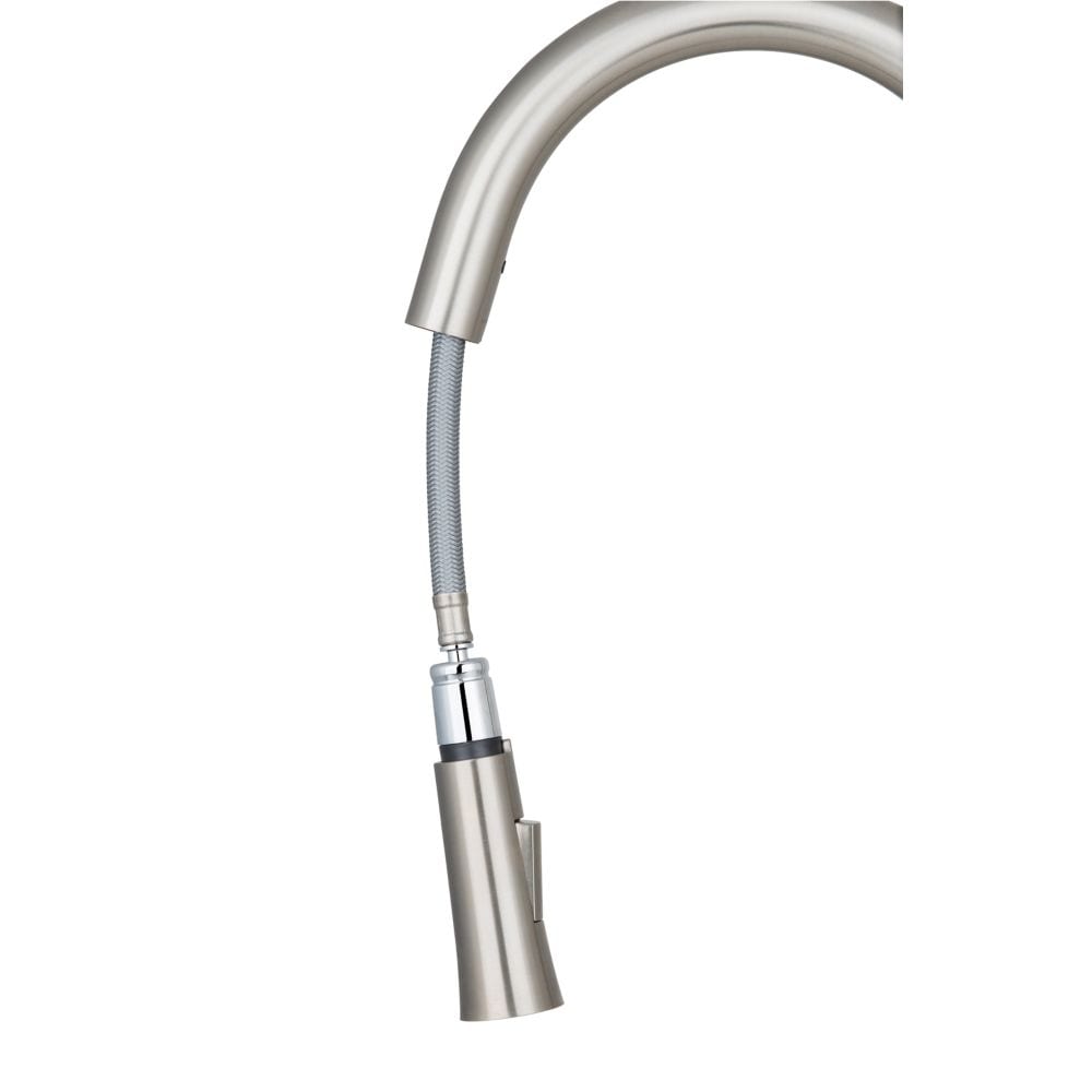 Aria Single-Handle Pull-Down Kitchen Faucet with Dual Spray in Brushed Nickel