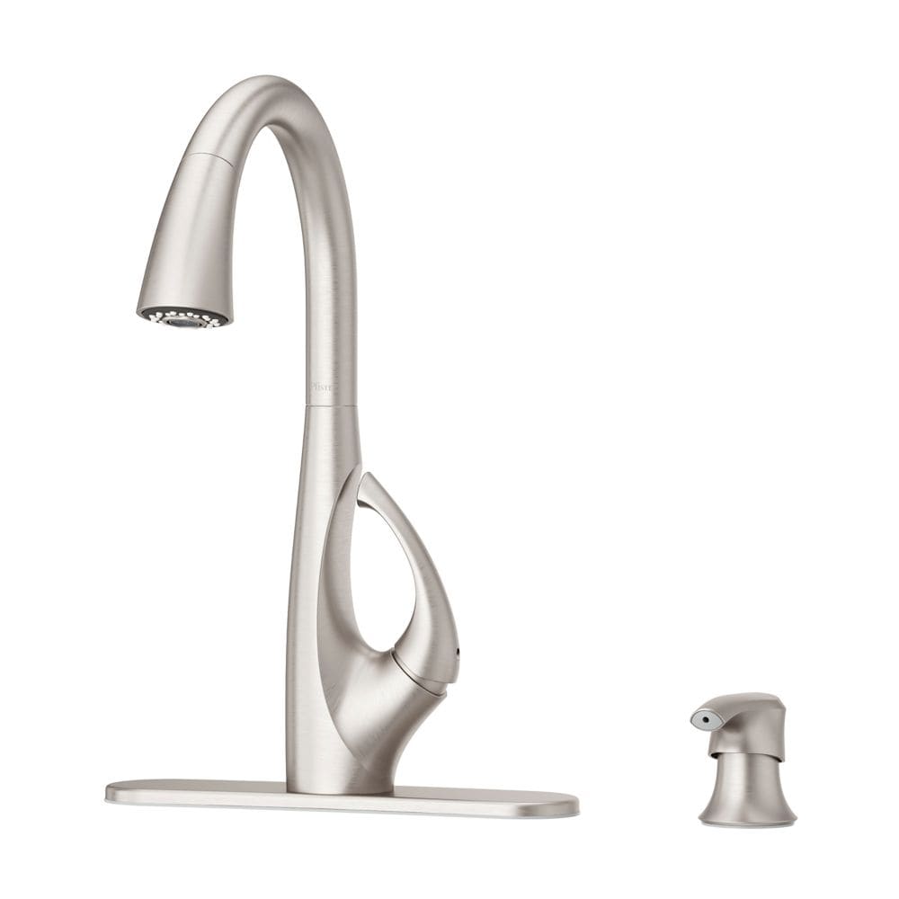 Jovi 1-Handle Stainless Steel Pull Out/Pull Down Kitchen Faucet/Kitchen Sink Faucet/Tap with Soap Dispenser