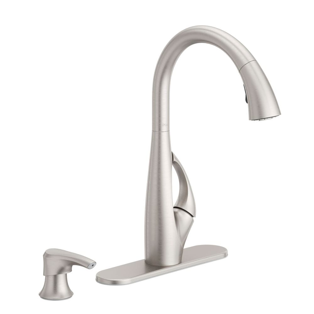Jovi 1-Handle Stainless Steel Pull Out/Pull Down Kitchen Faucet/Kitchen Sink Faucet/Tap with Soap Dispenser