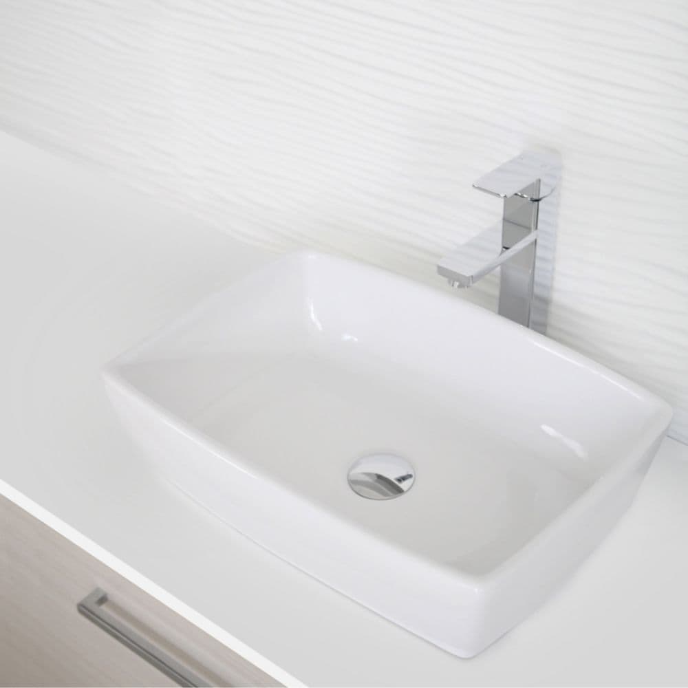 Single Hole Single-Handle Vessel Bathroom Faucet in Polished Chrome