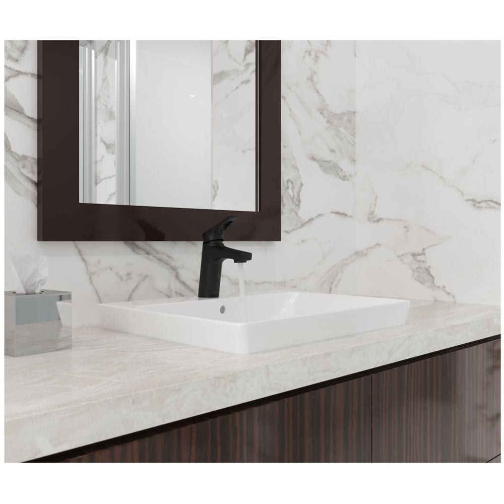 Ferris Single Handle 1 or 3 Hole Matte Black Bathroom Sink Faucet/Tap