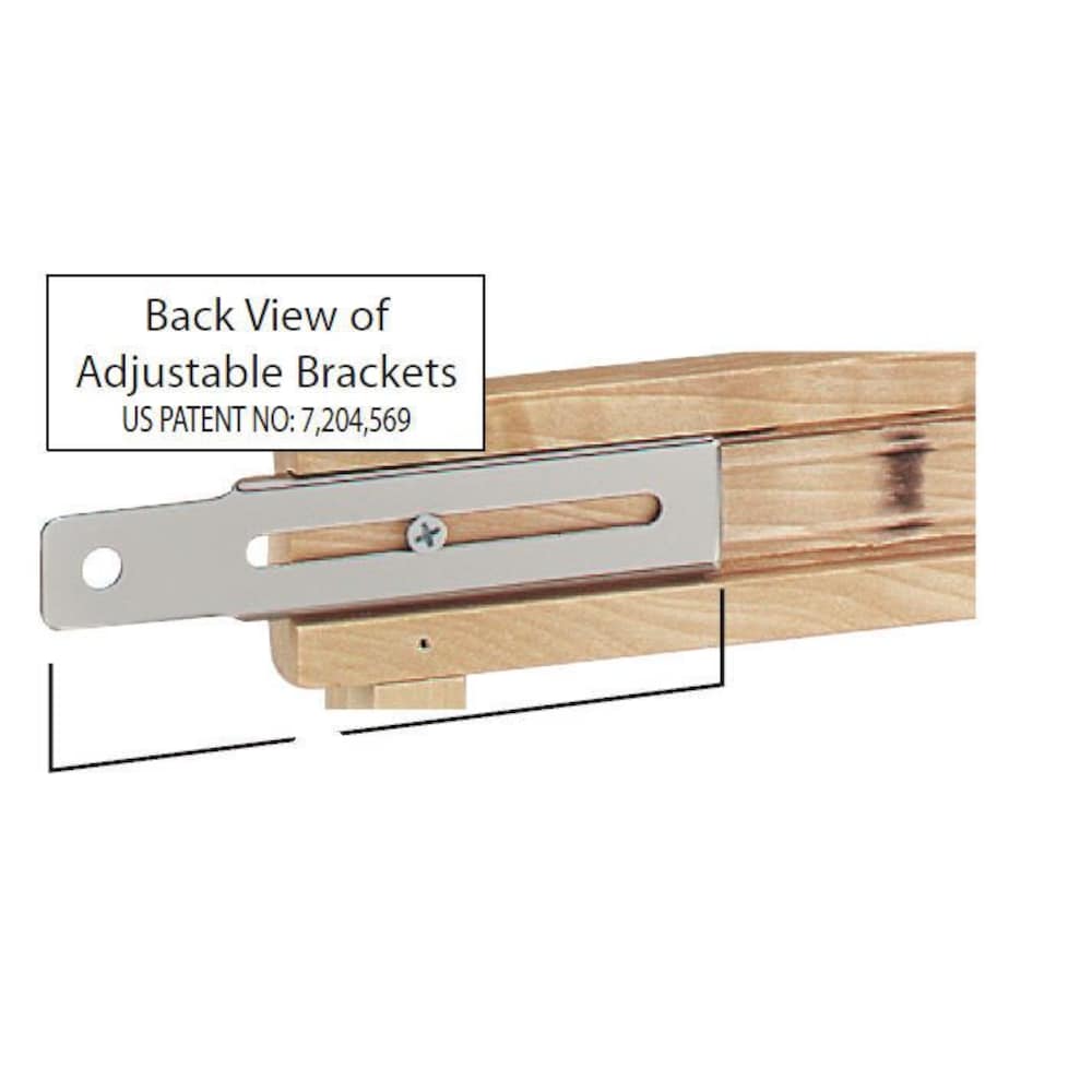 10 1/2 in (267 mm) Door Mount Wood Three-Shelf Spice Rack - Maple