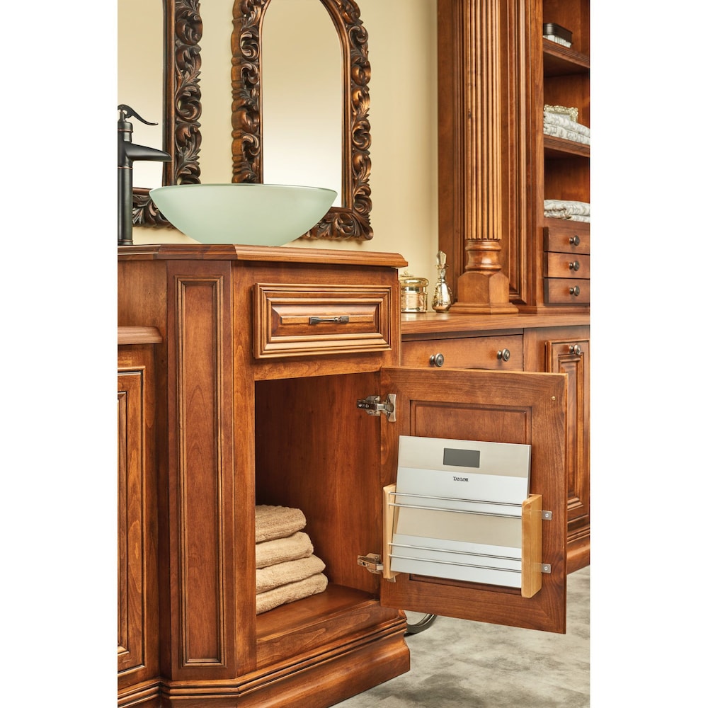 13 1/8 in (333 mm) Door Mount Foil Rack-Maple