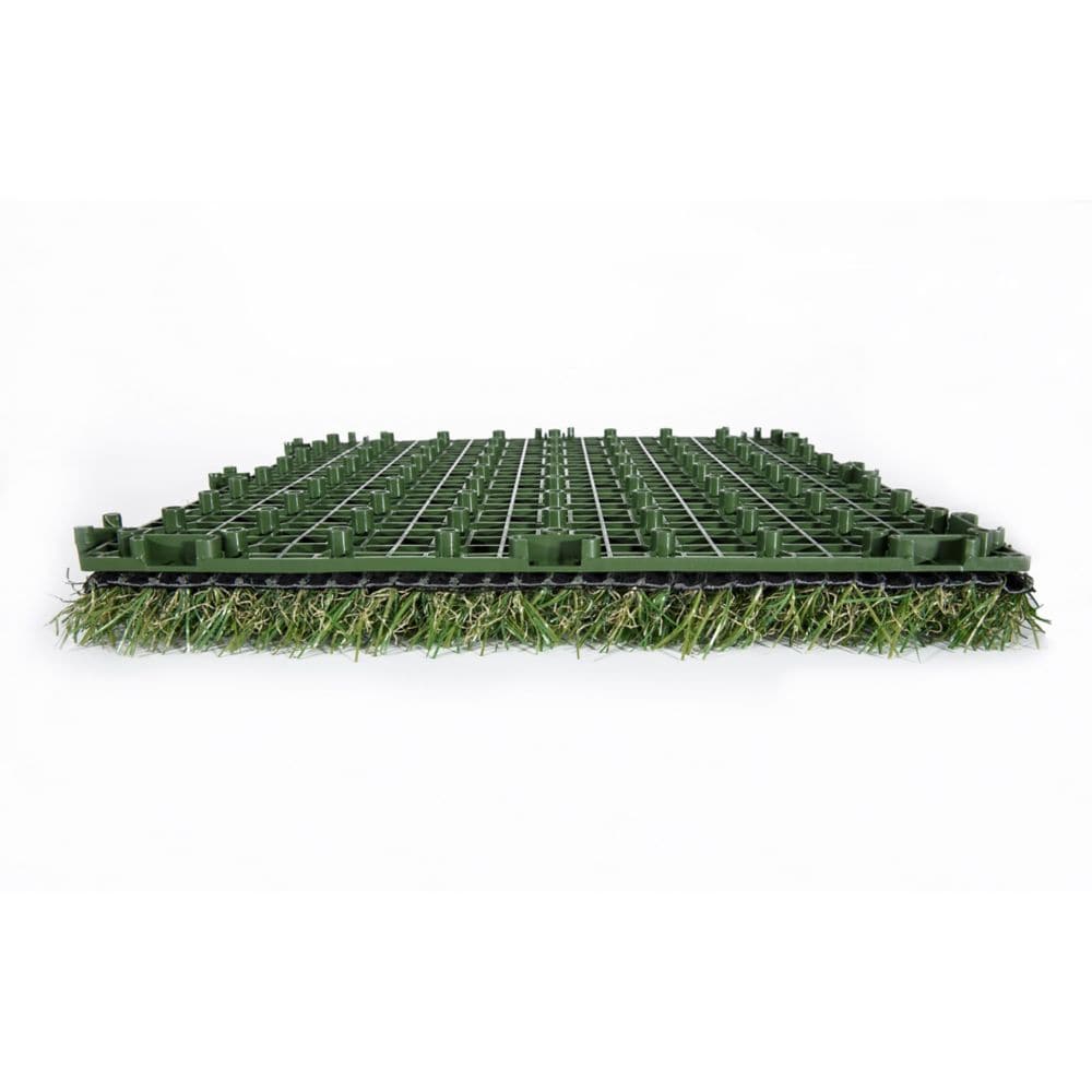 12-inch x 12-inch Artificial Turf Interlocking Tiles