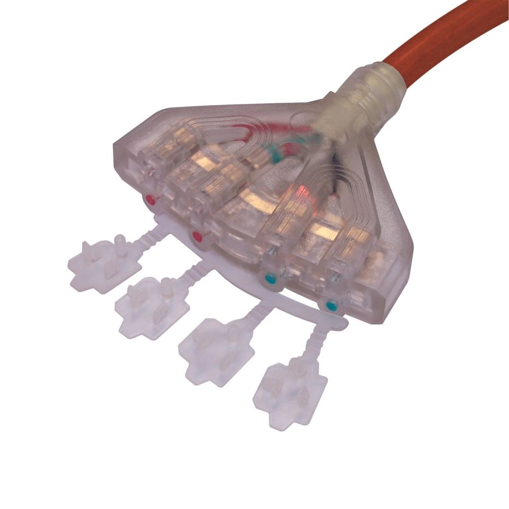 25' Generator Extension Cord with quad Tap