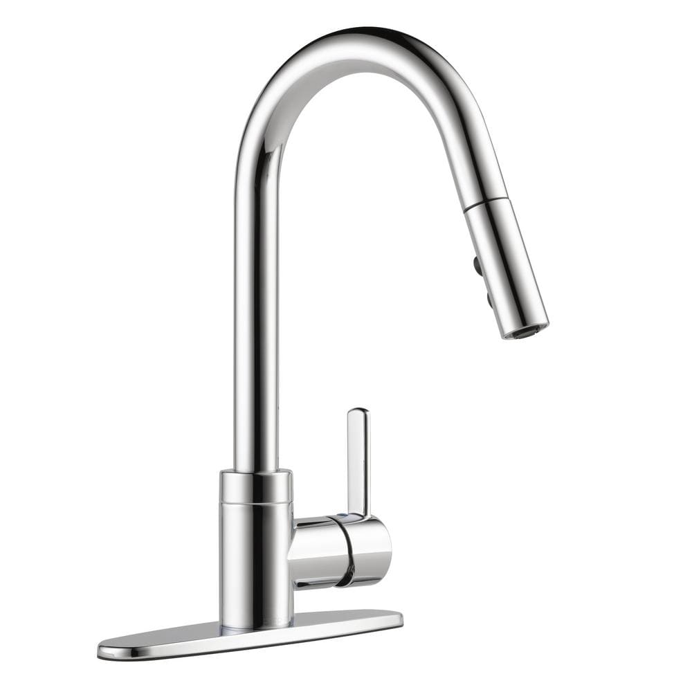 Precept Single-Handle Pull-Down Sprayer Kitchen Faucet in Matte Black