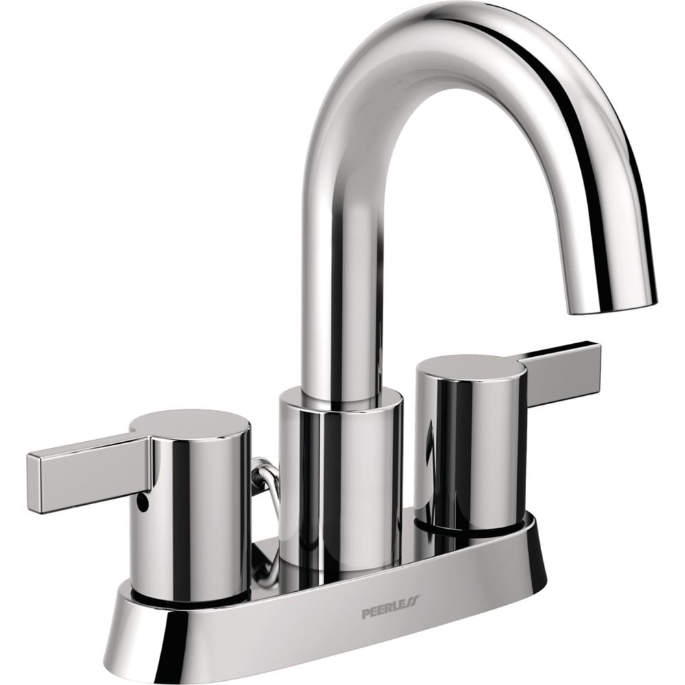 2 Handle Centerset Bathroom Sink Faucet in Chrome