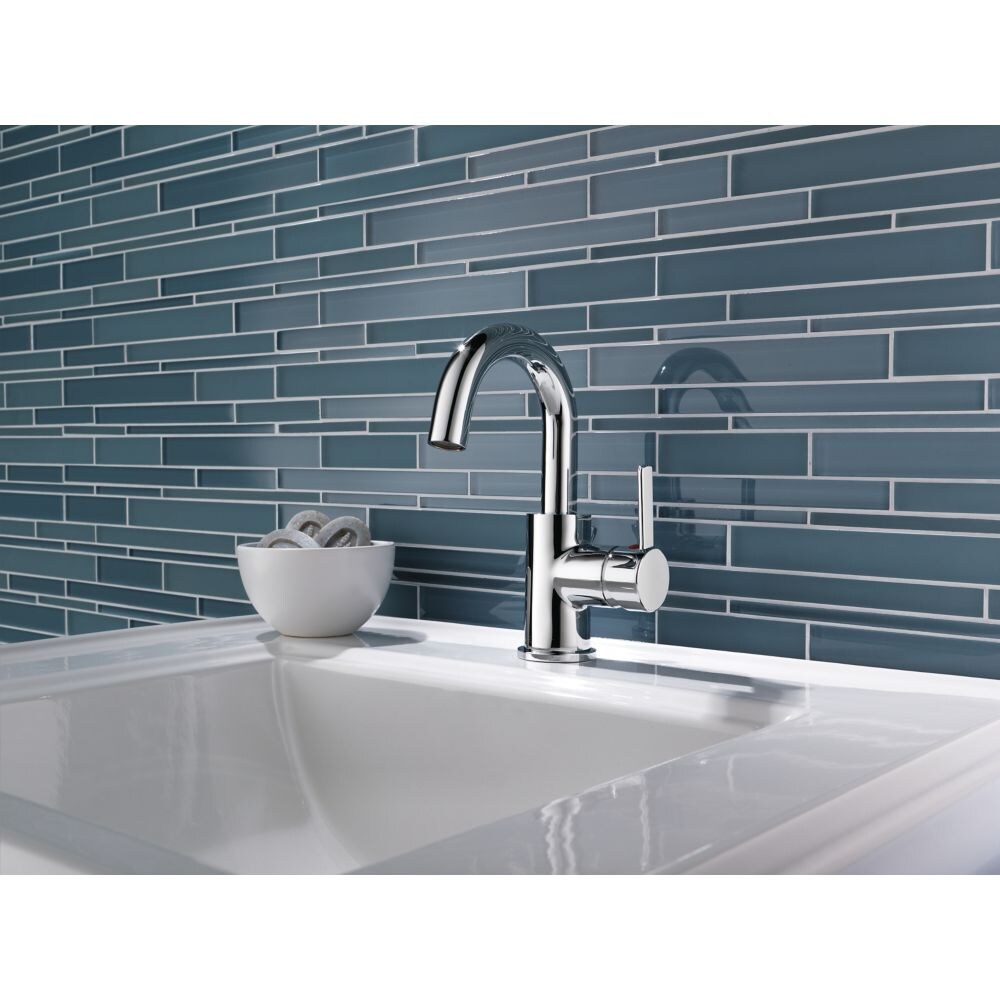 Precept Single Hole Single Handle Lever Bathroom Sink Faucet Deck Mount Standard Flow Chrome