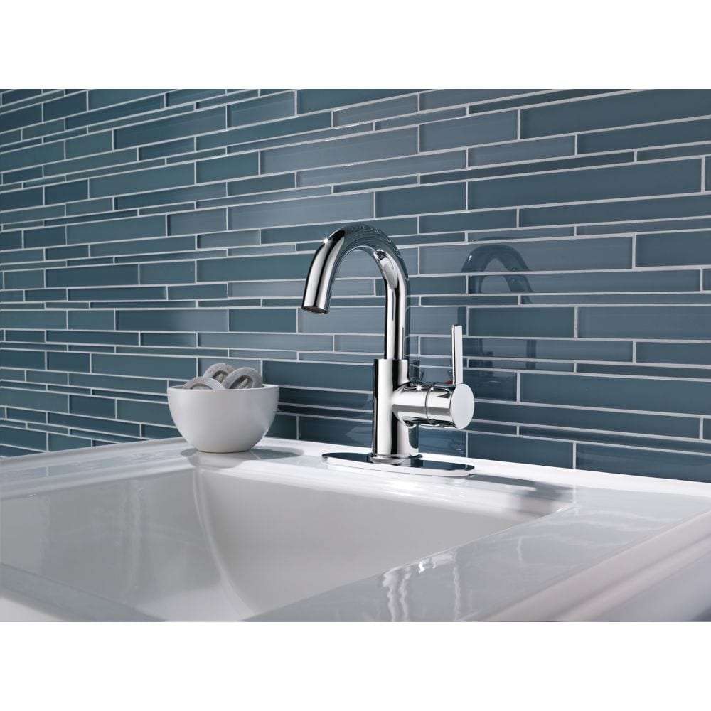 Precept Single Hole Single Handle Lever Bathroom Sink Faucet Deck Mount Standard Flow Chrome