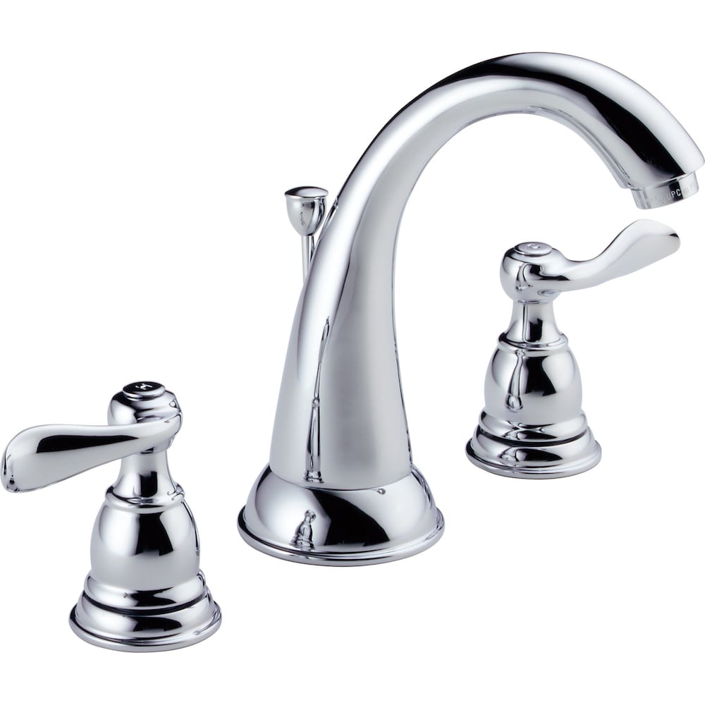 2 Handle Widespread Bathroom Sink Faucet in Chrome