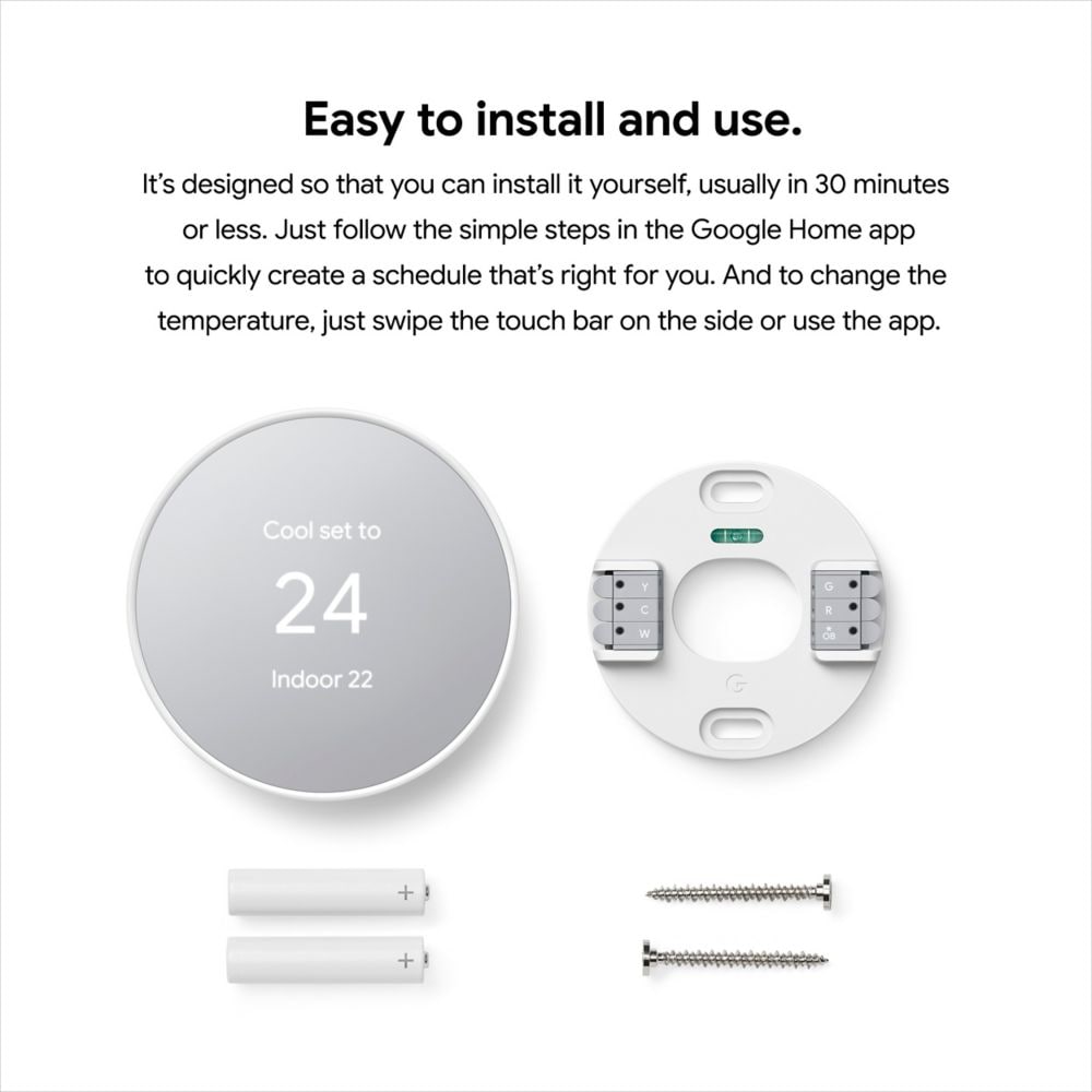 Nest Thermostat Snow