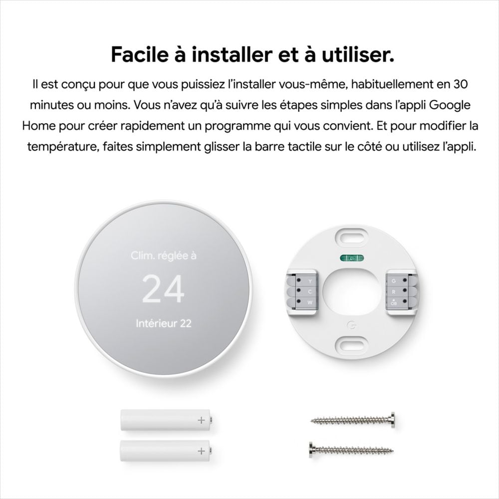 Nest Thermostat Snow